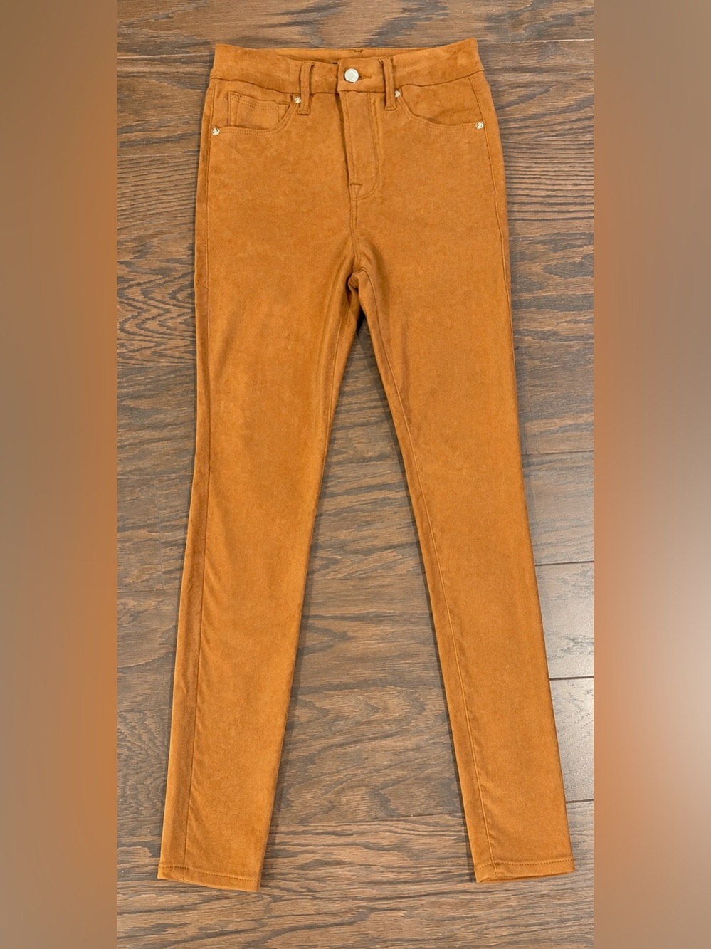 Good American Kids Corduroy Leggings in Rust